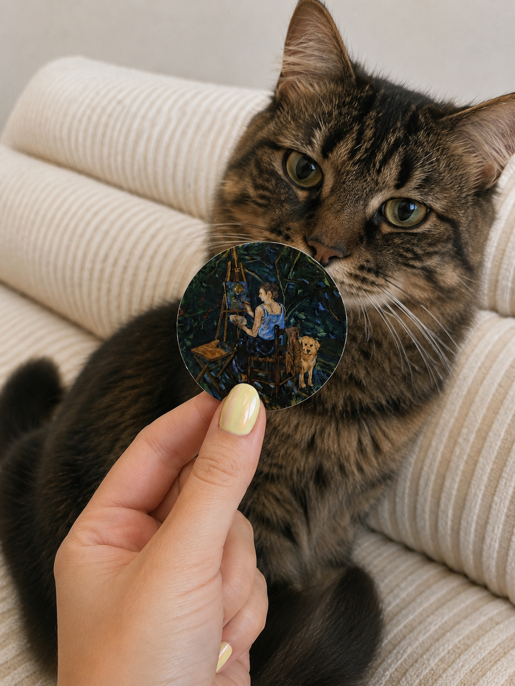 Sticker issu de toile originale