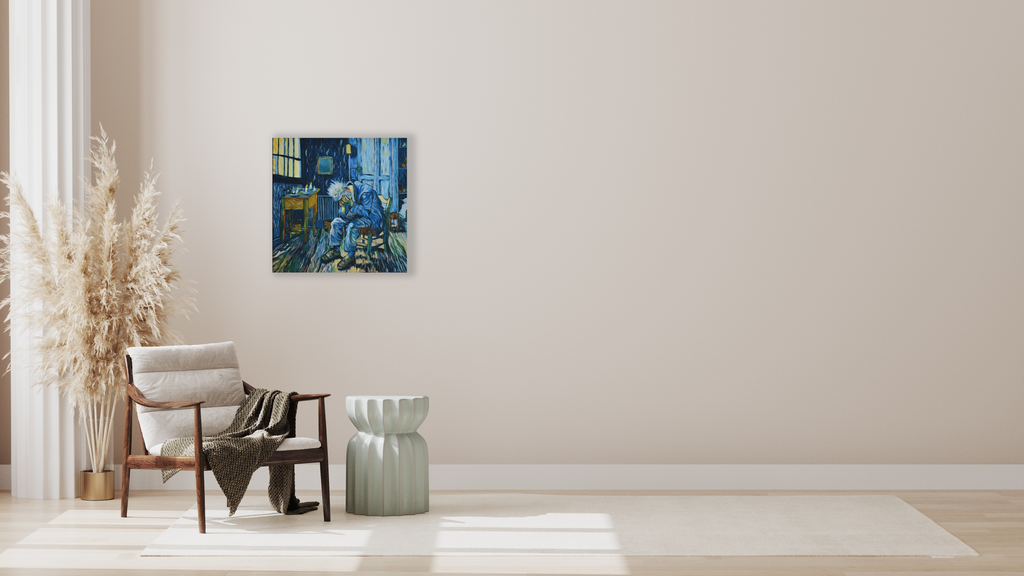 Toile originale "Heure Bleue"
