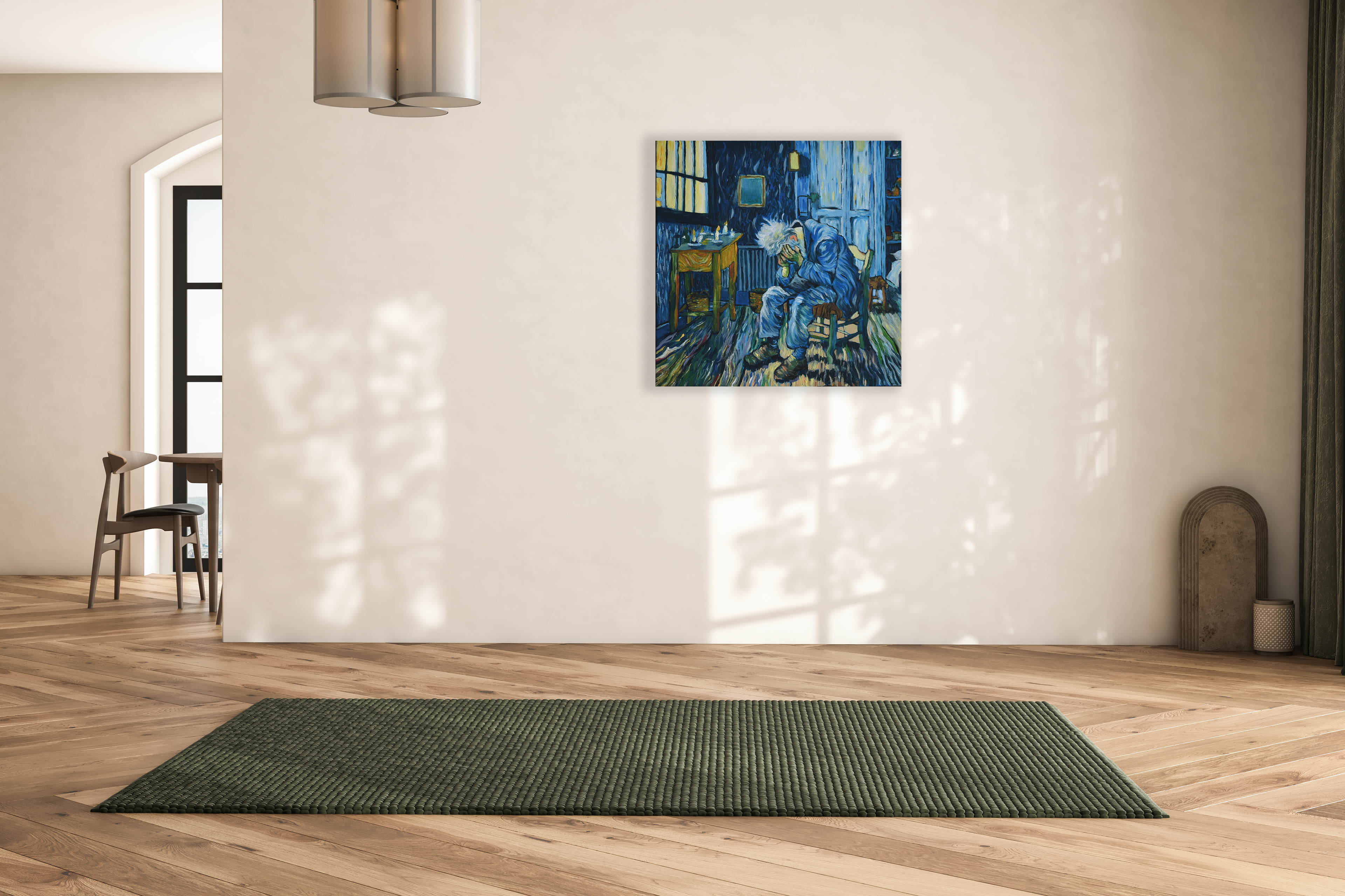 Toile originale "Heure Bleue"