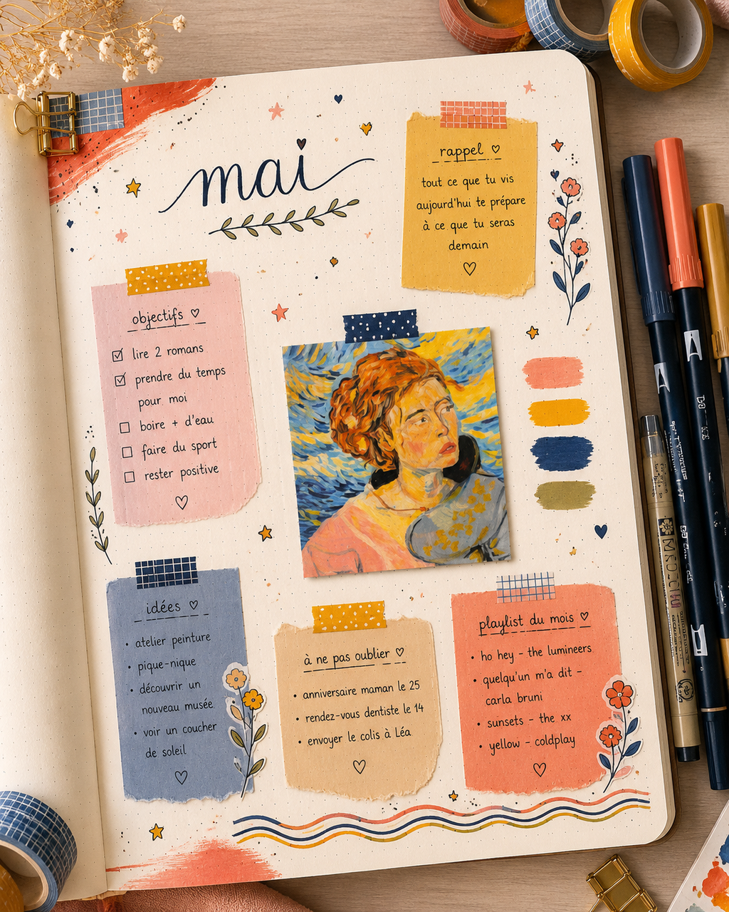 Mini print glossy issu de ma toile " Femme" au stade de croquis