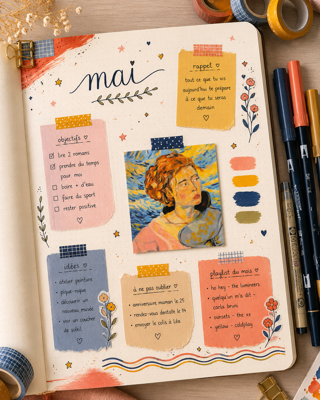 Mini print glossy issu de ma toile " Femme" au stade de croquis
