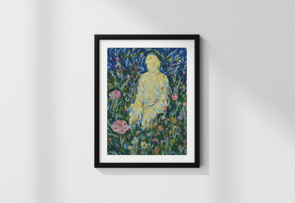 "Une Âme" version imprimée de ma toile au format A5