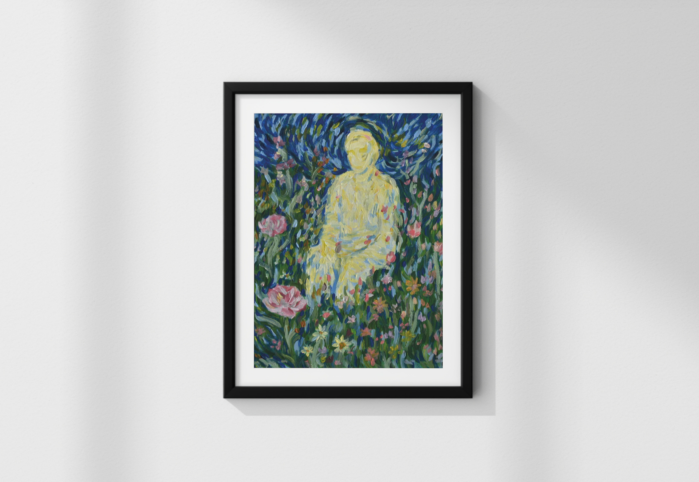"Une Âme" version imprimée de ma toile au format A5
