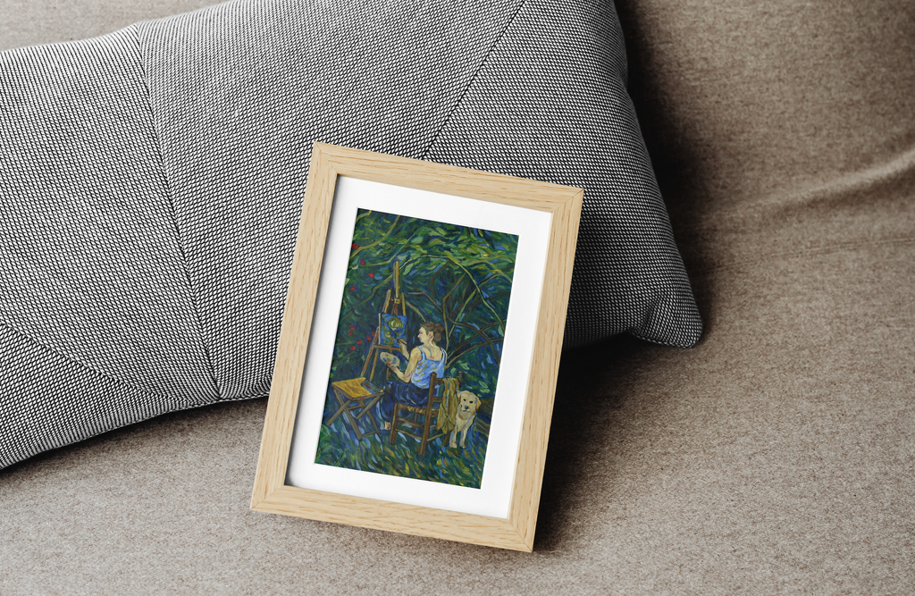 Version imprimée de ma toile peinte dans le style de Van Gogh