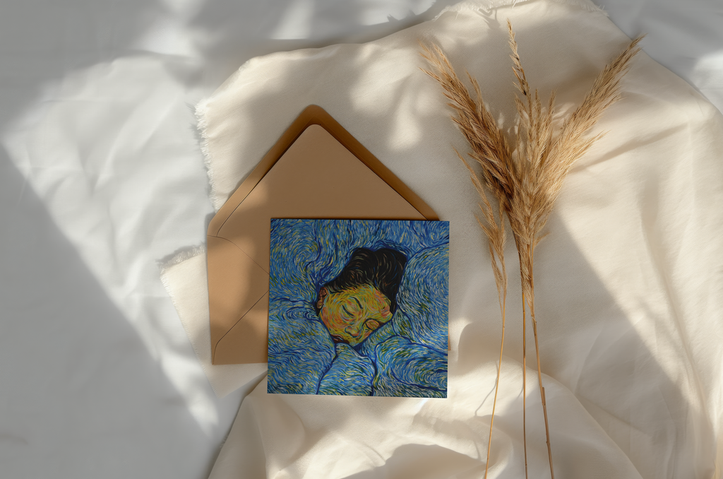 "Échappatoire" version imprimée de la toile 21cmx21cm