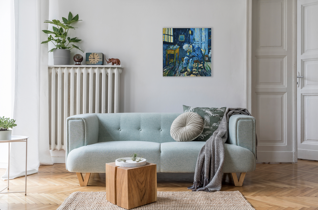 Toile originale "Heure Bleue"