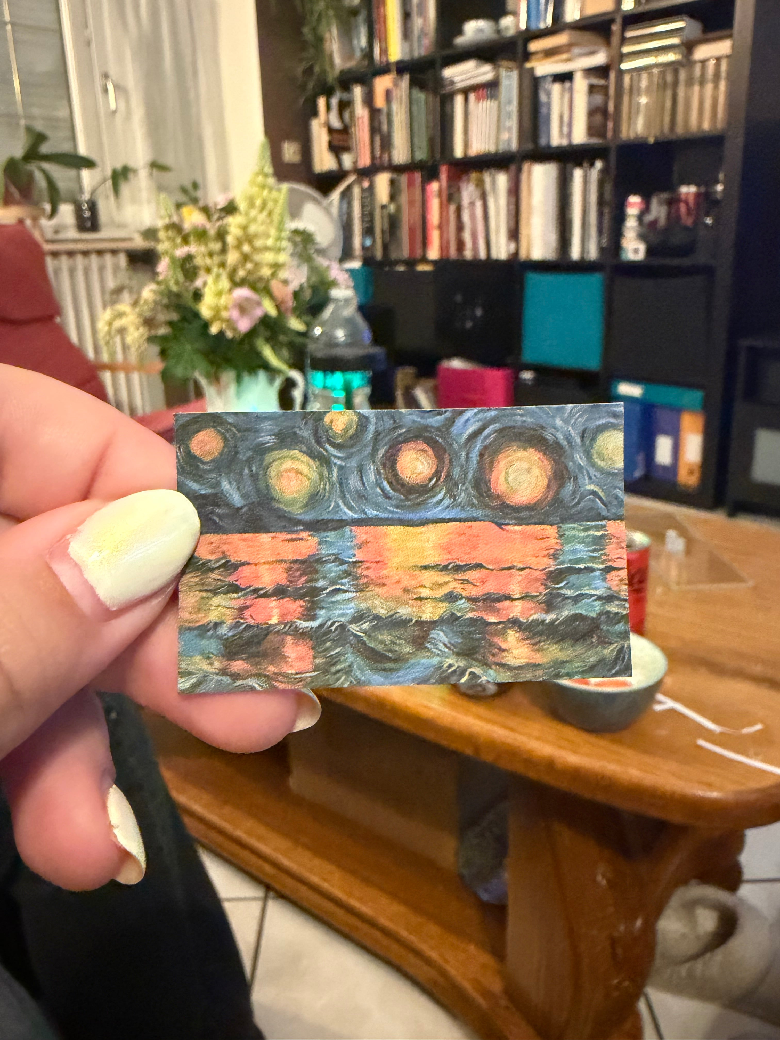 Mini print issu de ma toile "Levé de soleil"